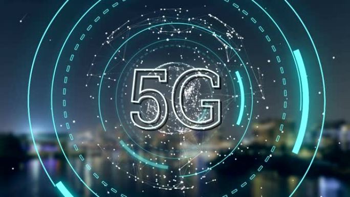 旋转地球仪上显示的5g