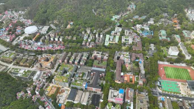 湖南大学校园航拍4K