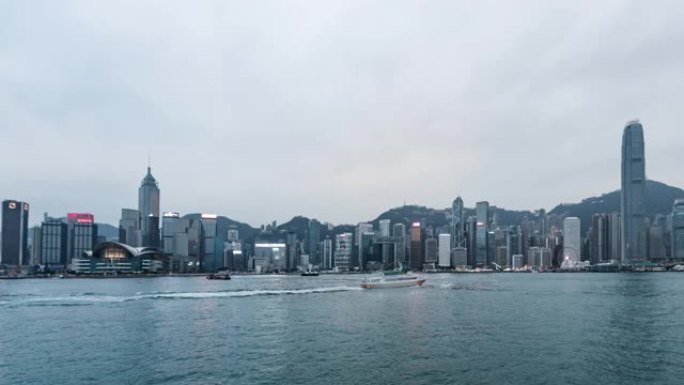 T/L WS PAN香港维多利亚港全景