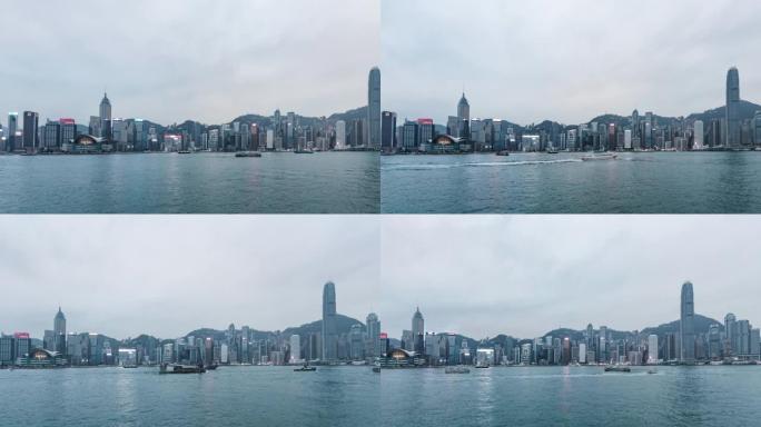 T/L WS PAN香港维多利亚港全景