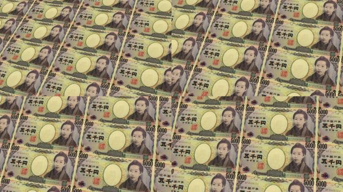 日元纸币视频素材金钱金币