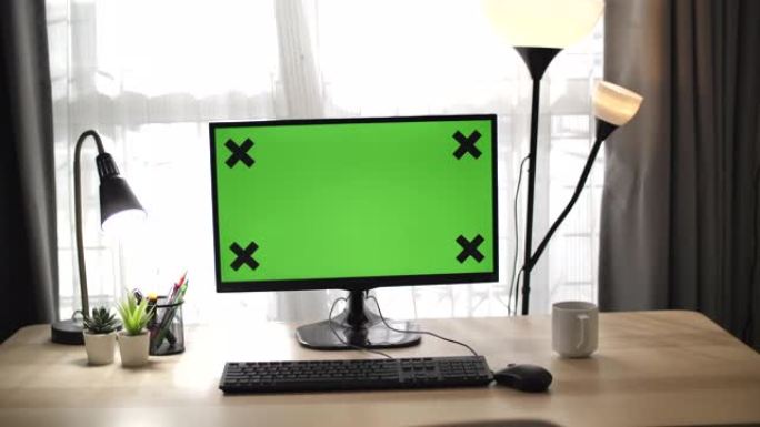 电脑手提电脑绿屏，无人