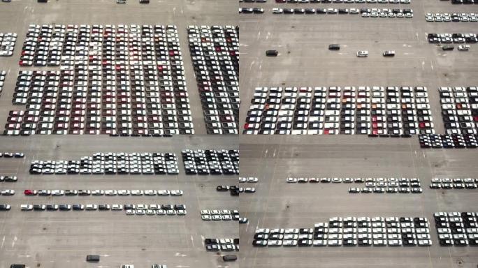 汽车工业俯拍俯视俯瞰鸟瞰开发建设