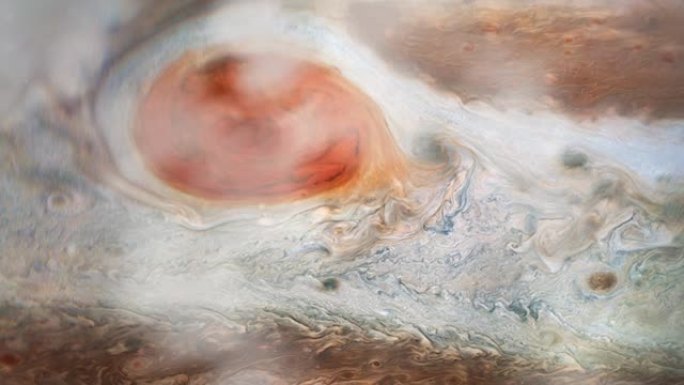 木星的大红斑。抽象