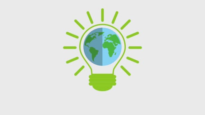 生态绿色能源动画生态绿色能源动画灯光地球