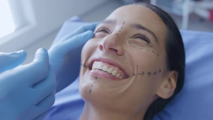 女性整容手术患者升格视频航拍整容整形医美