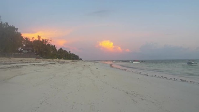 WS黄昏时美丽的沙滩