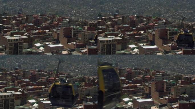 玻利维亚拉巴斯市一座小山上的穷房子。