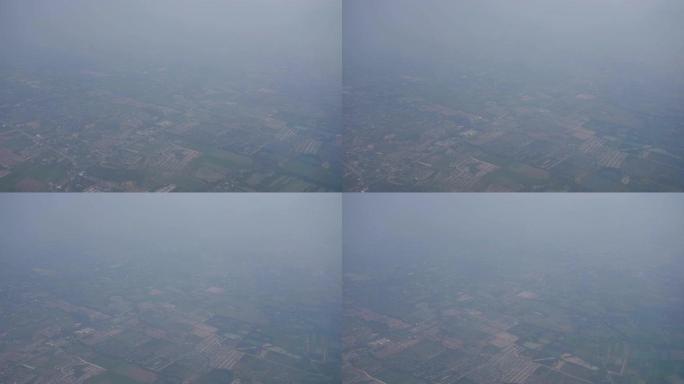 泰国北部从飞机上带走的4k空气污染