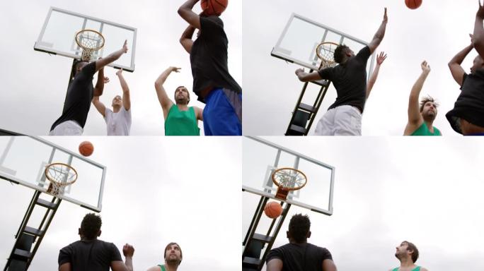 篮球运动员投掷篮球4k