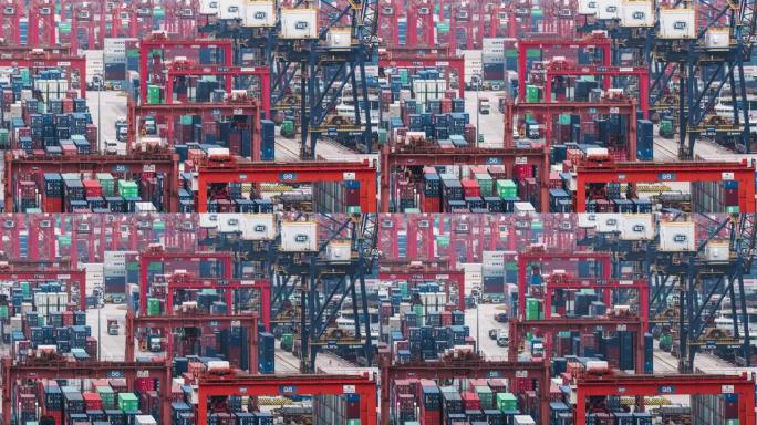 香港港口货物转运的时间流逝