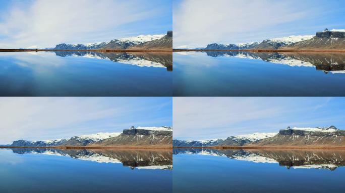 WS风景名胜宁静的山脉和湖泊，冰岛