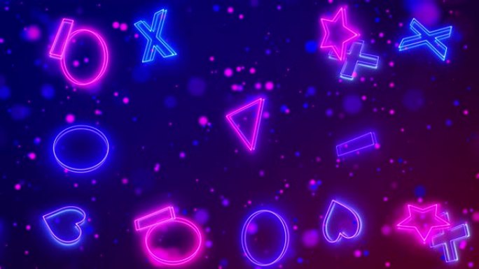 情人节拥抱和亲吻XOXO和Night Party动画背景 (Loopable)