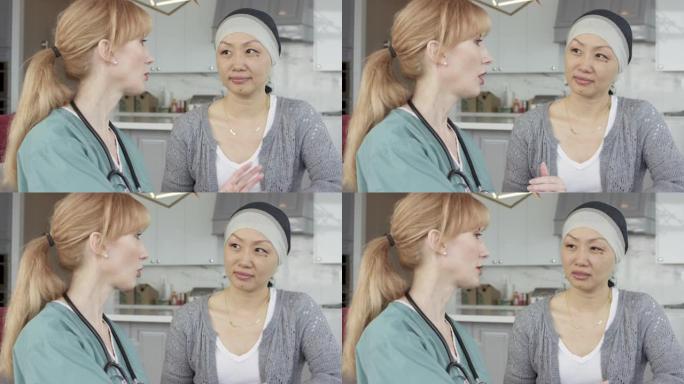 中国癌症女性与女医师会面