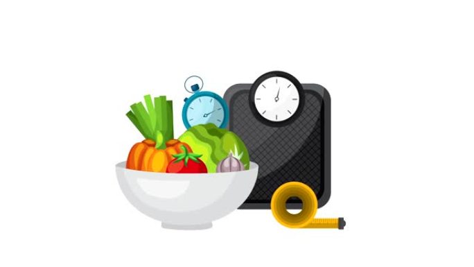 健康生活方式碗配素食和减肥