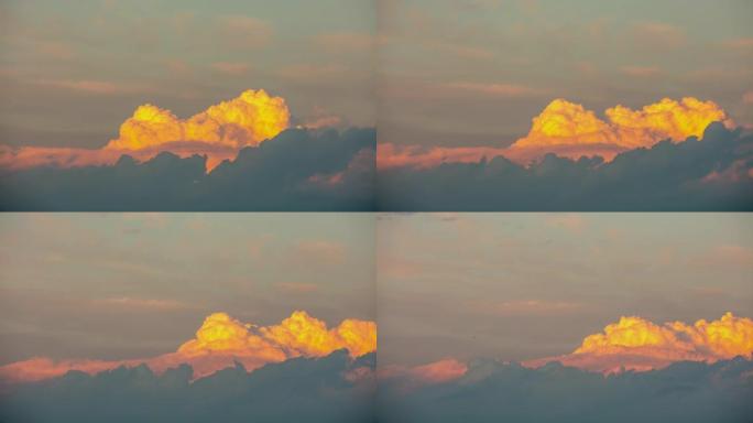 日落时的T/L美丽的云景