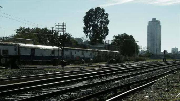 布宜诺斯艾利斯的废弃火车。
