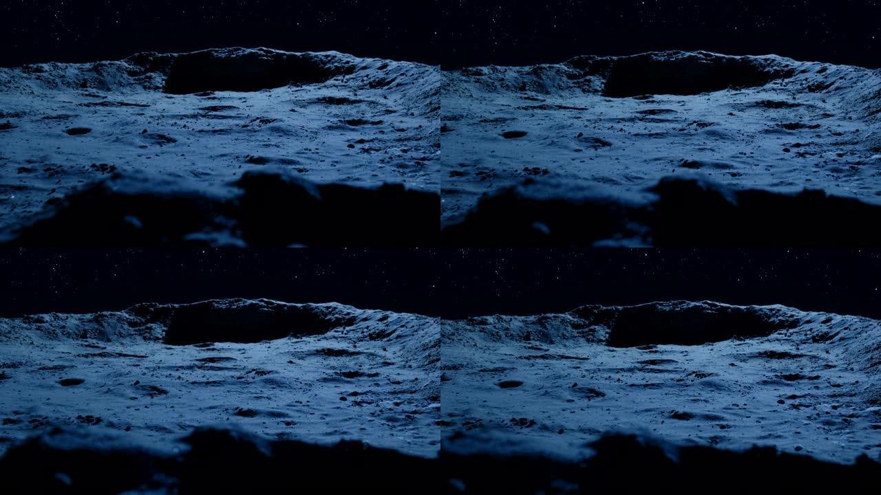 月球上看到的陨石坑