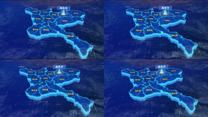 济宁市曲阜市蓝色三维科技区位地图