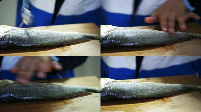 烹饪鱼日式料理