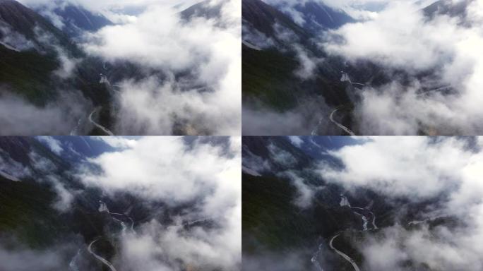 新西兰亚瑟通行证新西兰峡谷自然之美