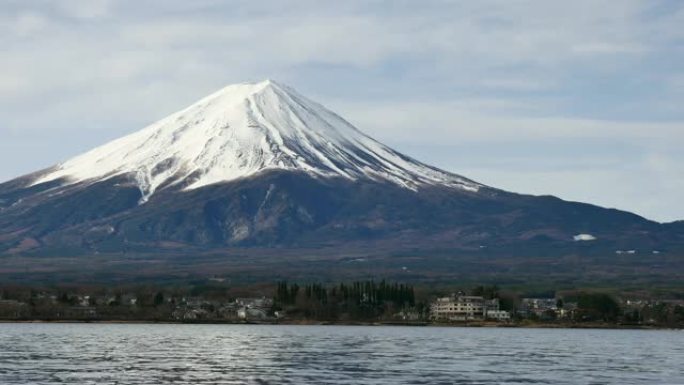 富士山真实视频富士山下云海雪山