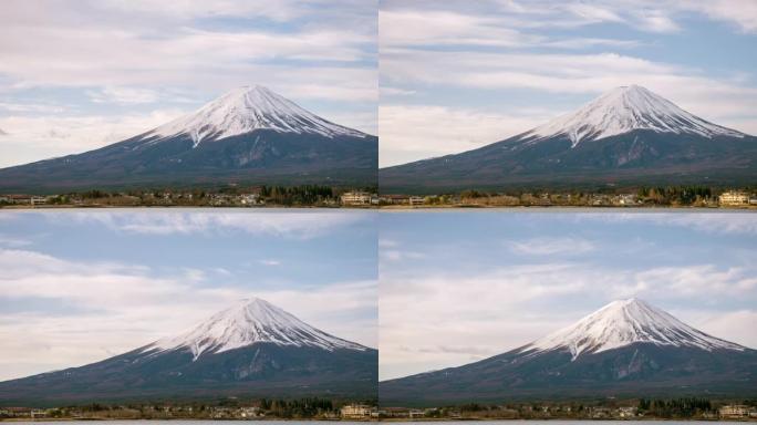 日出时延时山富士特写