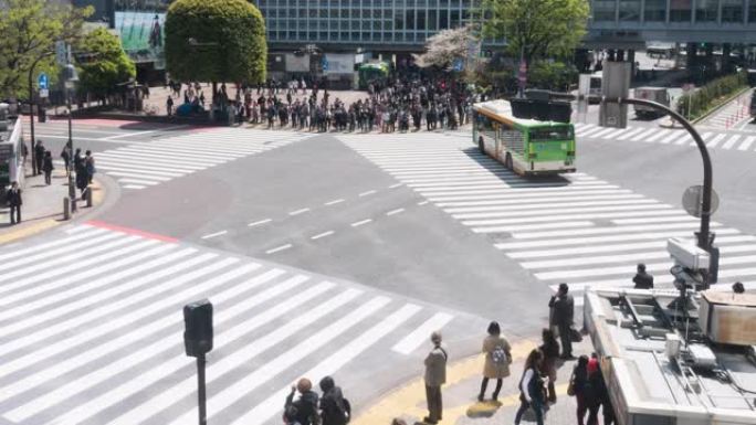 日本过马路的人日本街道日本城市风光日本风