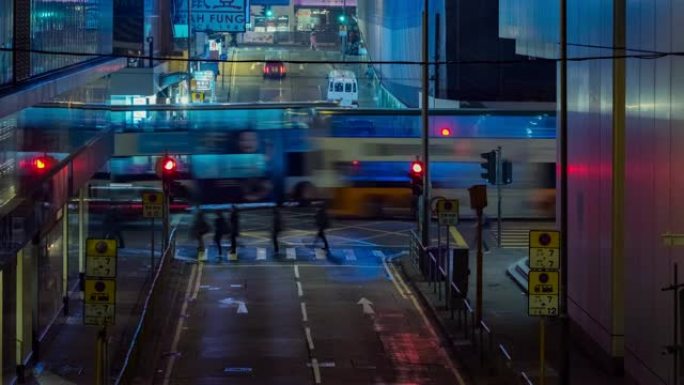 4k延时 (4096x2160): 香港市区高速公路交通延时.4k交通