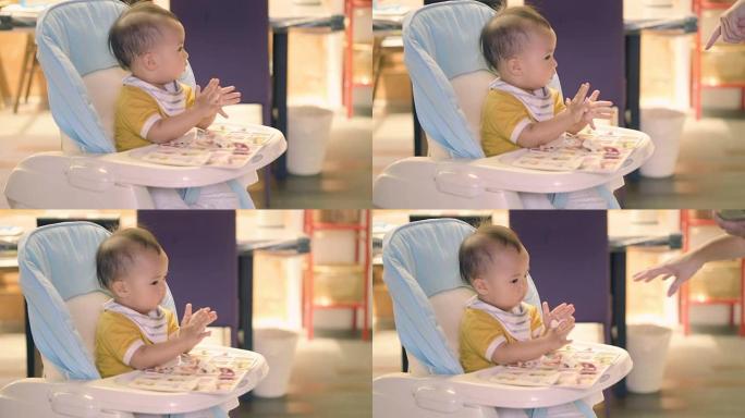 婴儿吃午饭儿童幼儿儿童餐椅