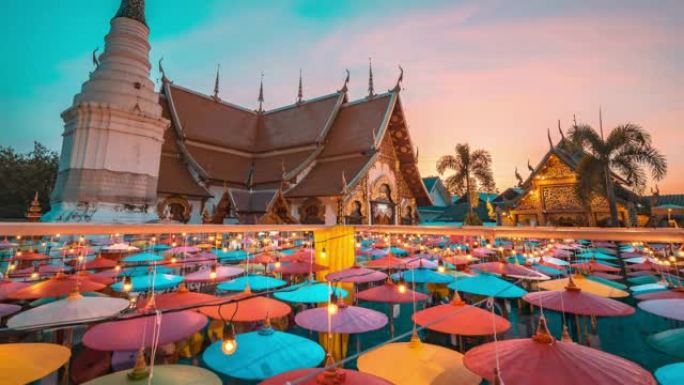 That Hariphunchai Lamphun泰国北部的Wat Phra