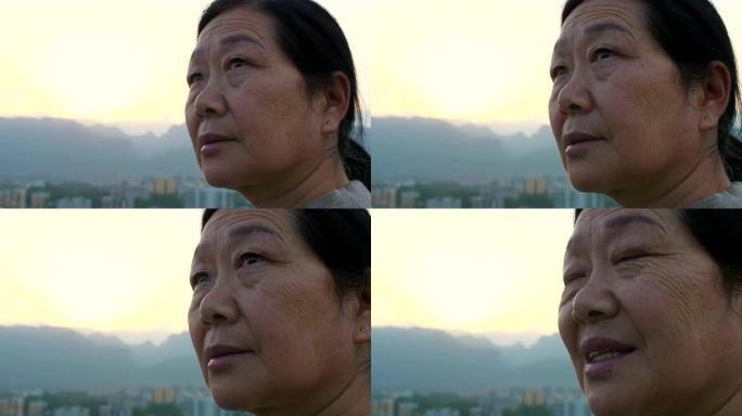 亚洲高级女性面孔户外活动、中国种族、4k
