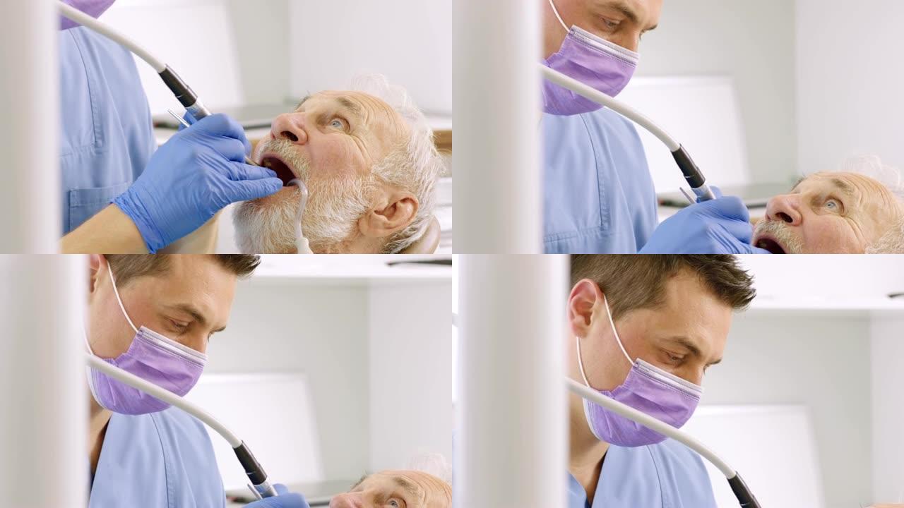 牙医预约!牙科医生外国人激光牙齿美白