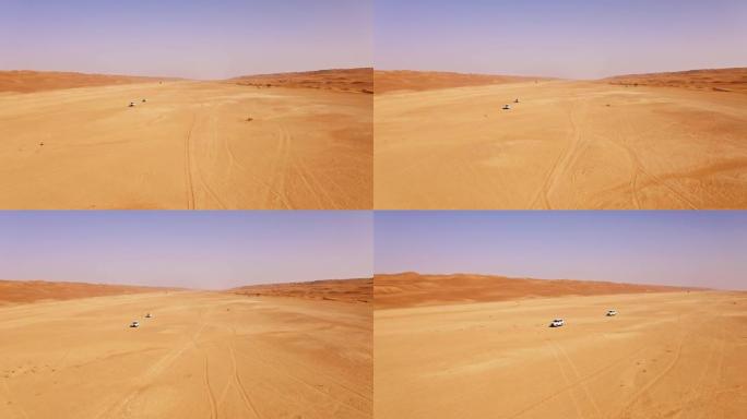 空中驾驶穿越阿曼的沙漠