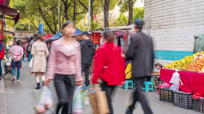 昆明本地市场街的时间流逝