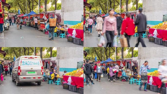 昆明本地市场街的时间流逝