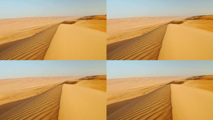 DS沙丘在阿曼荒芜荒凉广袤无垠一望无际