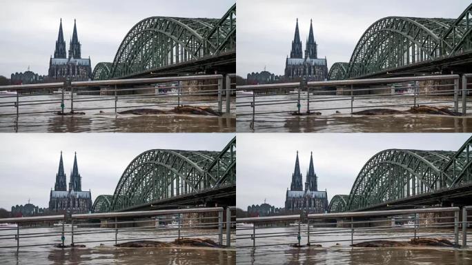 德国科隆的高洪水