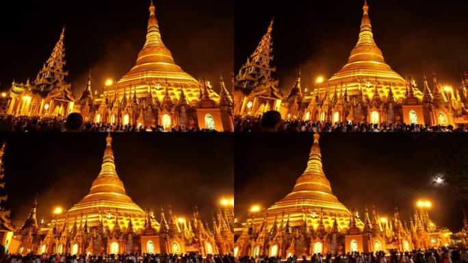 宗教: 缅甸仰光市大金塔寺