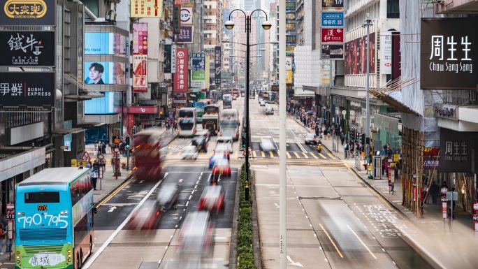 香港闹市区街头延时摄影【原创7K】