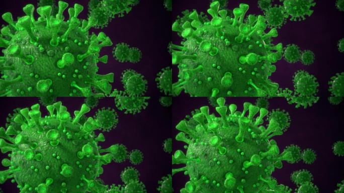 新型冠状病毒SARS-CoV-2医学背景-绿色左侧版本