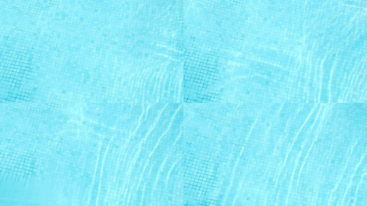 游泳民意测验中水焦的俯视图镜头