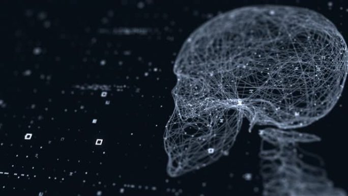 人头技术扫描科技数码人体大脑