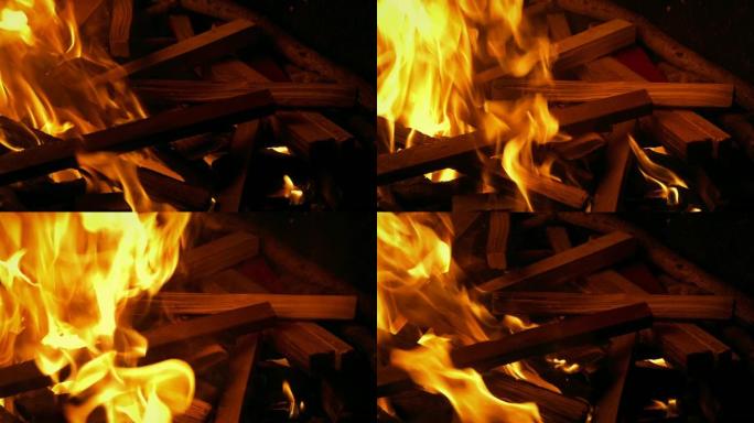 木棒燃烧的火木棒燃烧的火