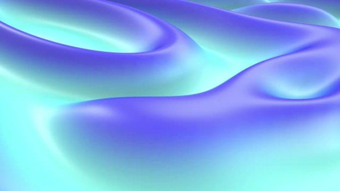 浅蓝色和蓝色移动液体抽象现代背景