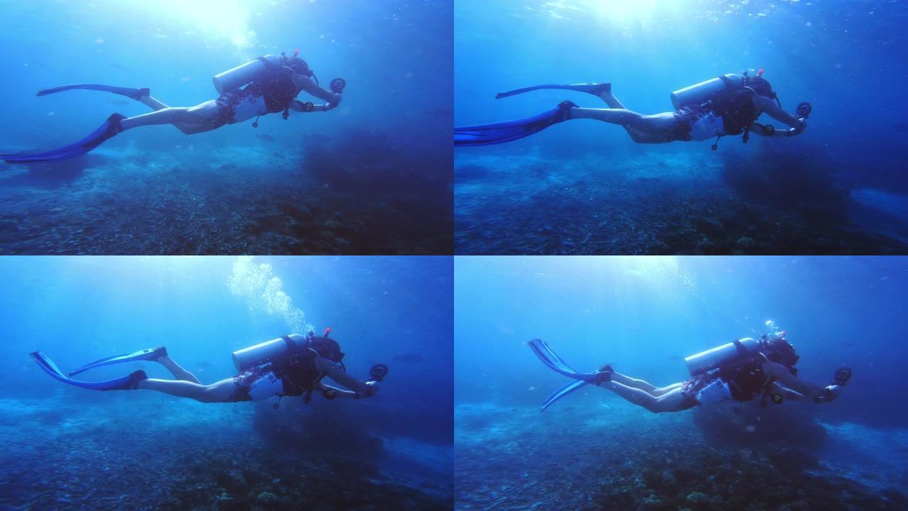 潜水是我的疗法潜水大海海底