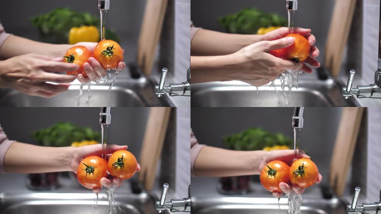 洗西红柿清洗西红柿西红柿清洗西红柿洗净