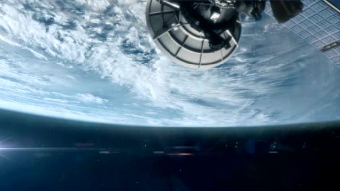 地球4轨道上的通信卫星