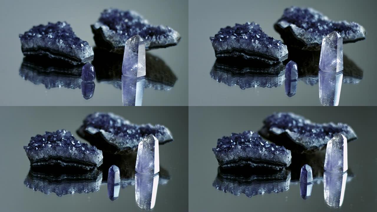 治疗水晶紫水晶。水晶石