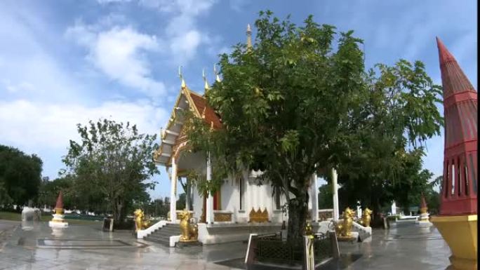 Hyperlapse City Pillar Shrine Ubon Ratchathani在泰国
